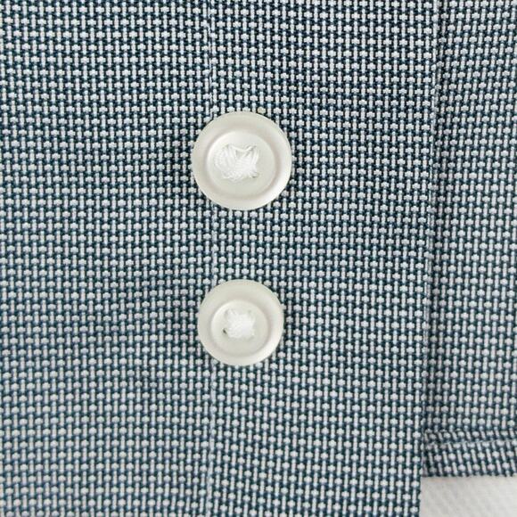 Jos. A. Bank Traveler Shirt Men's 16.5 - 34 Gray Cotton Poly Blend Button-Up - Picture 9 of 13